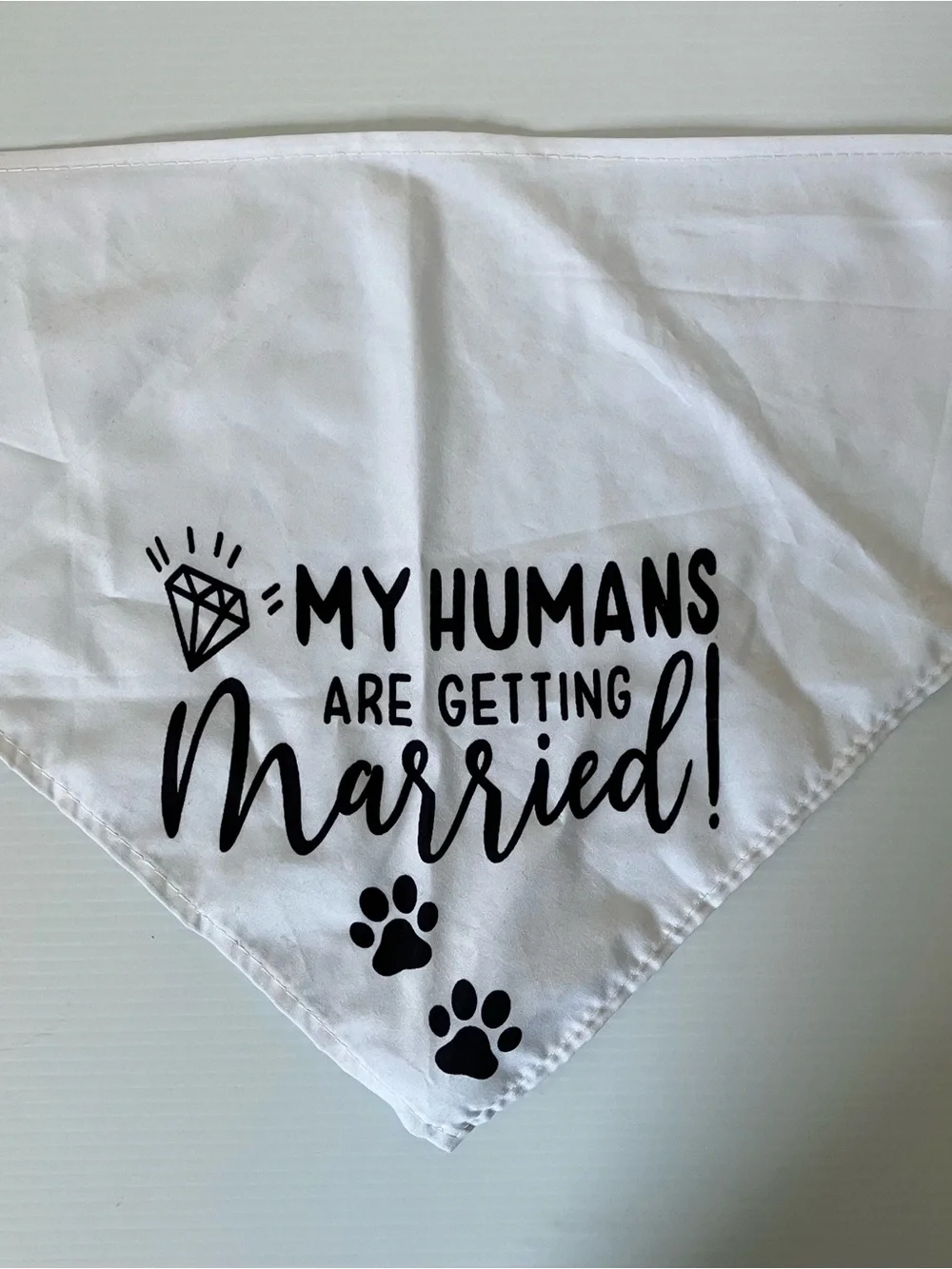 Wedding Dog Bandana Set My Humans Are Getting Married + Pup of Honor Pet Bandana